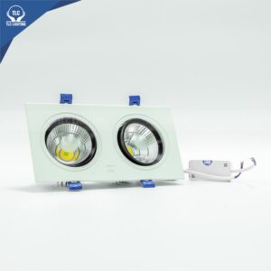 Đèn LED âm trần COB đôi 3 màu TLC-ACO-TT-14W